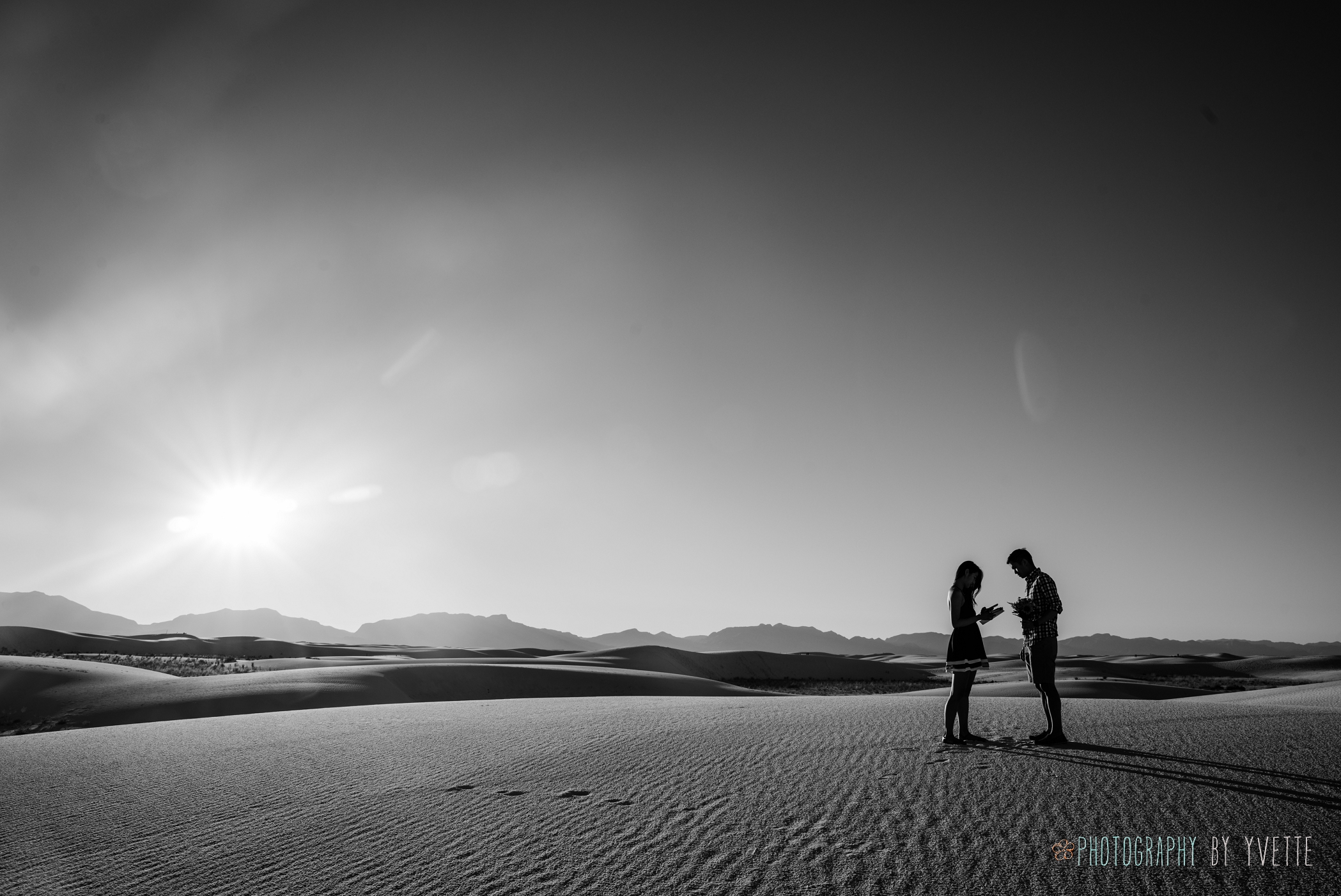 White Sands engagement photography